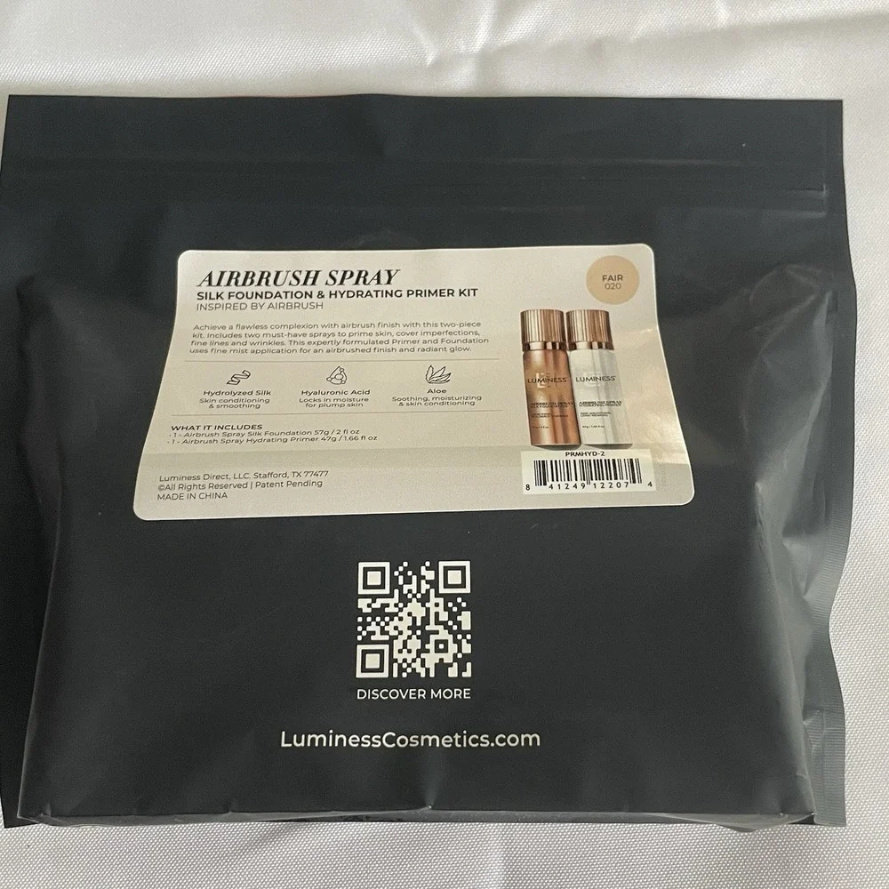 LUMINESS Silk Airbrush Spray Foundation & Primer Kit In Fair Flawless Foundation
